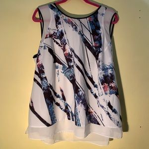 Cynthia Rowley high low top. EUC. Polyester.